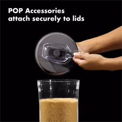 OXO 3 Piece Food Storage POP Glass Container Set - 0.6  1.5  and 3.3 Quart