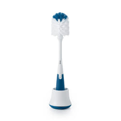 TOT Bottle Brush with Nipple Cleaner and Stand, Navy