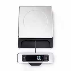 OXO Good Grips 11 Pound Stainless Steel Food Scale with Pull-Out Display, 18/8