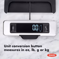 OXO Good Grips 11 Pound Stainless Steel Food Scale with Pull-Out Display, 18/8