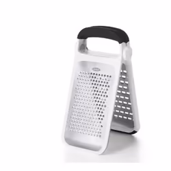 OXO 11216000, Flat grater, Black, Stainless steel, White, Stainless steel, Plastic, Stainless steel, 1 pc(s)