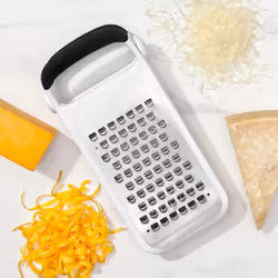 OXO 11216000 Flat grater Black, Stainless steel, White
