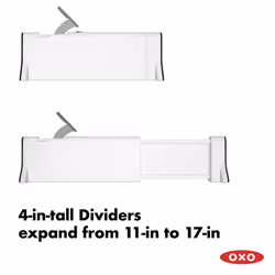 OXO Good Grips Expandable Dresser Drawer Divider - 2 Pack