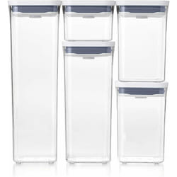 OXO Good Grips 5 Piece Pop Containers Set Airtight Seal Dishwasher Safe 11235900