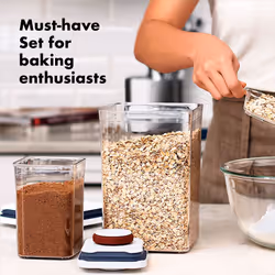 OXO Good Grips 8-Piece Baking Essentials POP Container Set  White