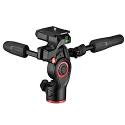 Manfrotto Befree 3-Way Live Camera Tripod Head  Aluminium  6kg Payload  for Travel Tripods  with Foldable Handles  Fluid Drag System  for Ph