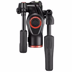 Manfrotto Befree 3-Way Live Camera Tripod Head  Aluminium  6kg Payload  for Travel Tripods  with Foldable Handles  Fluid Drag System  for Ph