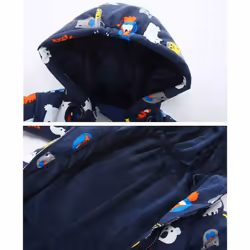 JiAmy Baby Hooded Romper Snowsuit with Gloves Booties Winter Outfits 9-12 Months