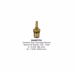 Gerber Plumbing Ceramic Disc Cartridge for Roman Tub