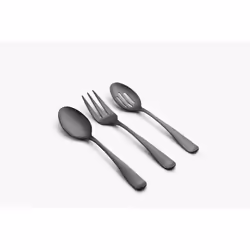 cambridge Silversmiths Rhiannon Black Satin 3-Piece Hostess Set
