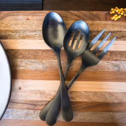 cambridge Silversmiths Rhiannon Black Satin 3-Piece Hostess Set