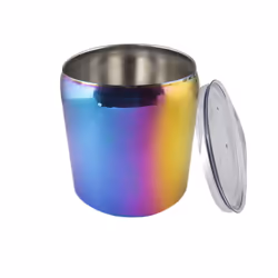 Cambridge 3Quart Insulated Stainless Steel Ice Bucket 0 RAINBOW