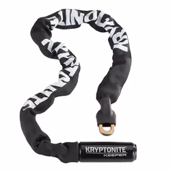 Kryptonite Keeper 785, Chain lock, Black, White, Steel, Nylon, Mangalloy, Key