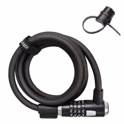 Kryptonite KryptoFlex Bike Lock Cable 2FT/6FT/10FT Long 12mm Thick Heavy Duty Braided Steel Cable Anti-Theft Security Lock f ...