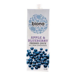 Biona | Apple & Blueberry Juice - Og | 6 x 1L