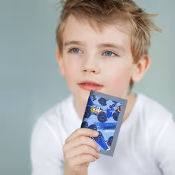 AI-DEE AIDEE Kids Wallets for Boys Ages 4-18 Trifold  Toddler/Youth Wallet for Boys with Zippered Coin Pocket and Card Holders  Novelty Wallet for Chi