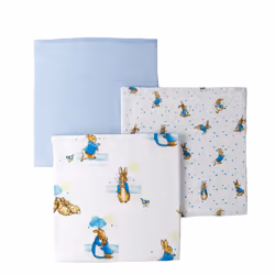 Beatrix Potter Peter Muslin Squares Set of 3