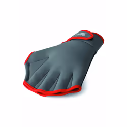 Speedo unisex adult Swim Training Fitness aquatic gloves Charcoal/Red Medium US