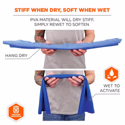 Ergodyne 12418 hand towel Blue 10.2 x 74.9 cm - Additional view 5