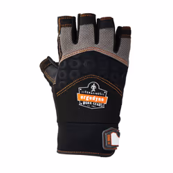 ERGODYNE IMPACT FINGERLESS GLOVE BLACK/GREY XXL