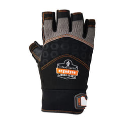 ERGODYNE IMPACT FINGERLESS GLOVE BLACK/GREY XXL