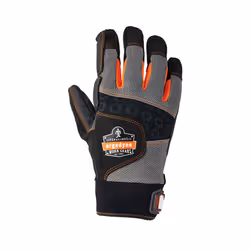 ERGODYNE FULL FINGER ANTI VIBRATION GLOVE BLACK/GREY S