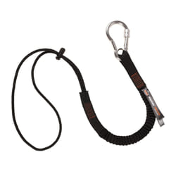 Ergodyne Squids 3105 Tool Lanyard with Aluminum Screw Lock Carabiner  Tool Weight Capacity 15lbs   Black