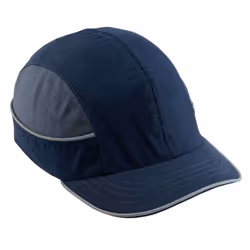 Ergodyne Safety Bump Cap  Baseball Hat Style  Comfortable Head Protection  Short Brim  Skullerz 8950  Navy