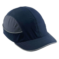 Ergodyne Safety Bump Cap  Baseball Hat Style  Comfortable Head Protection  Short Brim  Skullerz 8950  Navy