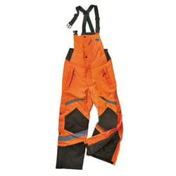 Ergodyne GloWear 8928 Insulated Thermal Bib Overalls  High Visibility  Weather-Resistant Orange X-Large
