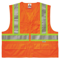 Ergodyne unisex adult Two-tone X-back Class 2 Two Tone X Back Vest  Orange  4X-Large-5X-Large