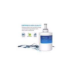2 x EcoAqua EFF-6011A Ice & Water Refrigerator Filter to fit Samsung DA29-00003G, HAFCU1/XAA, HAFCU1-2P/XAA, HAFIN2/EXP, DA97-06317A, DA29-00003A,...