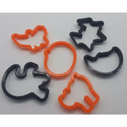 6pk Halloween Plastic Cookie Cutters