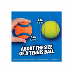 ChuckIt! Ultra Ball Dog Toy, Durable High Bounce Floating Rubber Dog Ball, Launcher Compatible Toy For Dogs, Medium (Pack of 2)