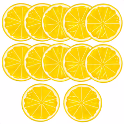 12Pcs Fake Lemon Slices Artificial - Fruit Party Decorations Fake Lemon Fruit Decorations for Party Lemon Kitchen Decoration ...