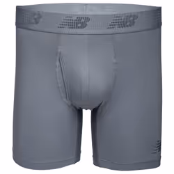 New Balance Men's 6"""" Boxer Brief Fly Front with Pouch  3-Pack Pigment