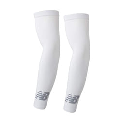 New Balance Unisex Outdoor Sports Compression Arm Sleeves, Arm Warmer, Black, Small/Medium(1 Pair)