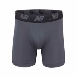 New Balance Men's 5"""" Performance No Fly Boxer Brief (4 Pack)  Black/H
