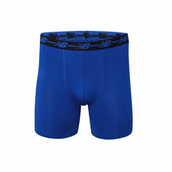 New Balance Men's 5"""" Performance No Fly Boxer Brief (4 Pack)  Team Ro