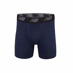 New Balance Men's 5"""" Performance No Fly Boxer Brief (4 Pack)  Team Ro