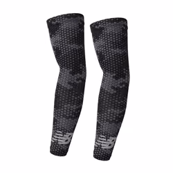 New Balance Unisex Outdoor Sports Compression Arm Sleeves, Arm Warmer, Black Desert Camo (1 Pair), Large/X-Large