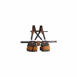 Airlift Tool Belt with Suspenders Tool Belts Original Series 50100 Brown 52 Inch