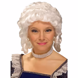 Forum Novelties womens Colonial Woman Wig Party Supplies White One Size US
