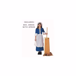 Forum Novelties Childs Colonial Girl Costume Dress  Medium