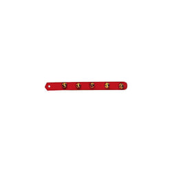 Forum Novelties Deluxe Jingle Bell Strap Red/Silver