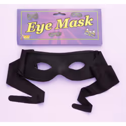 Forum Novelties Black Half Mask with Ties - Masked Bandit
