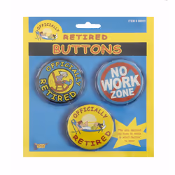 Forum Novelties Officially Retired Buttons