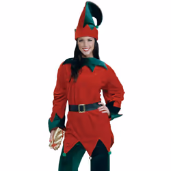 Forum Novelties Adult Santa's Helper Hat Tunic and Belt, One Size