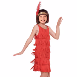 Forum Novelties 20's Flapper Child Costume  Medium   Red