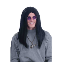 Forum Novelties Mens 80's Super Rocker Ozzy Costume Wig Party Supplies  Black  One Size US